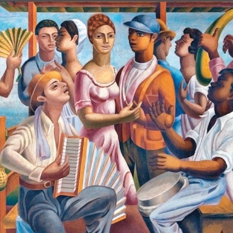 Merengue dominicano pintura